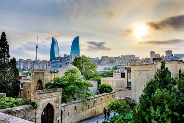 Eski Şehir Bakü Azerbaycan — Stok fotoğraf