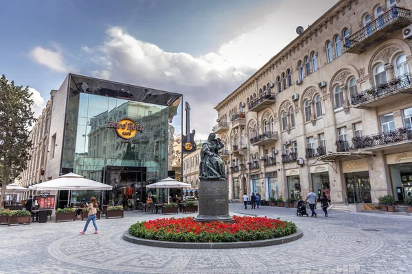 Baku Azerbaijan Okt 2018 Die Altstadt Von Baku Mit Dem — Stockfoto