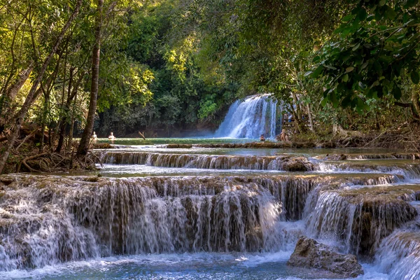 Series Waterfalls Middle Tropical Forest Brazil — Stock Photo, Image