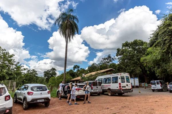 Bonito Brasil Marzo 2018 Grupo Turistas Que Llegan Destino Turístico — Foto de Stock