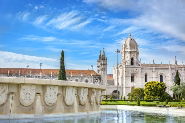 Jeronimo Klášter Lisabonu Portugalsku Jeden Nejznámějších Turistických Míst Městě — Stock fotografie