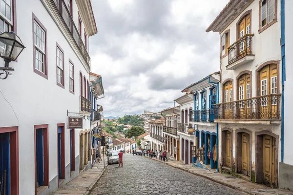 Ouro Preto Minas Gerais November 2018 Eine Leere Straße Mit — Stockfoto