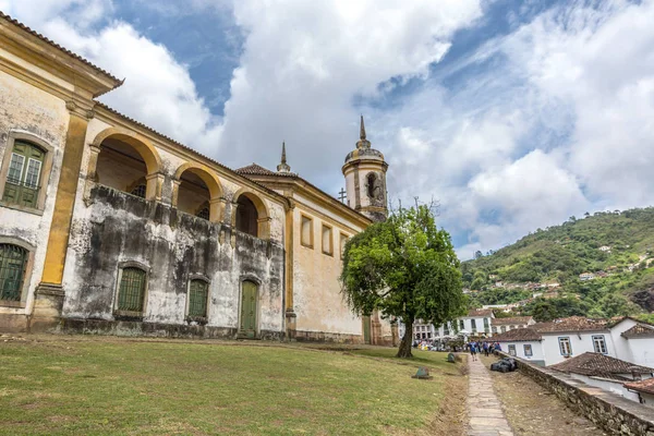 Chiesa San Francesco Assisi Nella Città Ouro Preto Patrimonio Dell — Foto Stock