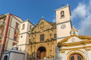 Eski koloni şehri, Panama Şehri mavi gökyüzü gün Panama