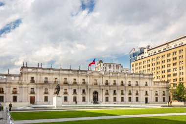 Santiago, Şili - 14th Ekim 2017 - A hükümet Santiago del Şili Şili'deki civic Center'da