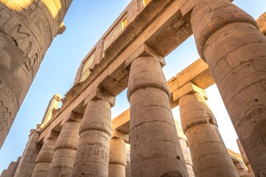 Tapınak, Luxor öğleden sonra geç saatlerde Mısır'daki