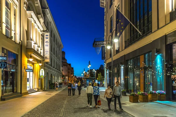 Vilnius Litauen Juni 2018 Touristen Und Einheimische Genießen Einen Sehr — Stockfoto