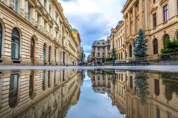 Bukarest Rumänien Juli 2018 Den Gamla Staden Bukarest Sett Genom — Stockfoto