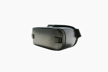 Sanal gerçeklik gözlük veya Vr gözlük beyaz zemin üzerinde. Şimdiki ve gelecek teknoloji