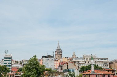 Istanbul 'un Avrupa kısmı güzel manzarasına. Türkiye'nin seyahat