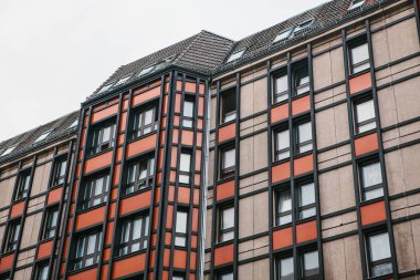 Berlin'de Alman tarzı geleneksel konut yapı