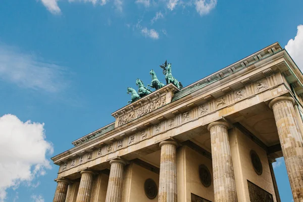 Brandenburg gate en Berlín, Alemania. — Foto de Stock