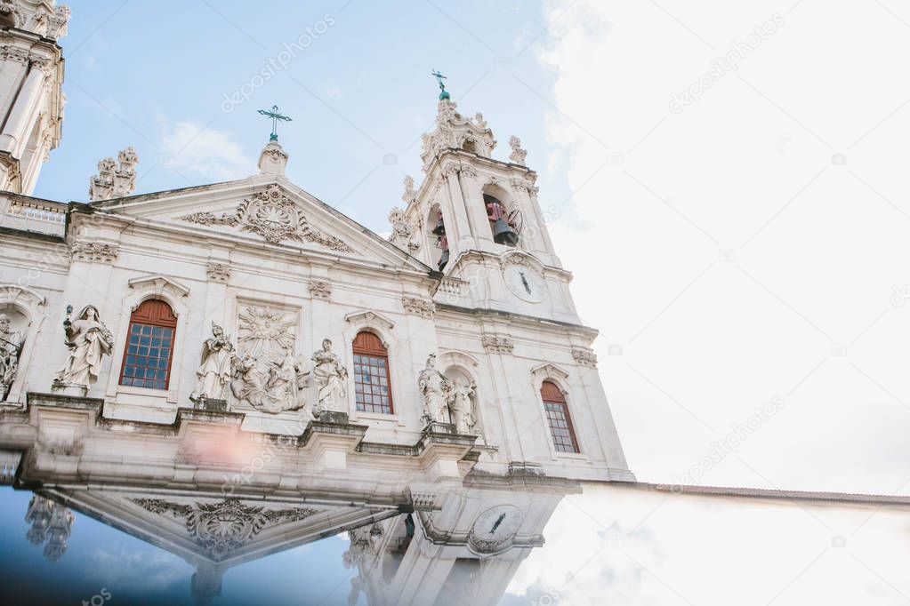 Basilica da Estrela cathedral in Lissbon, Portugal. Catholic cathedral and west Christianity. Architectural sight in historic center in Baroque and classicism style