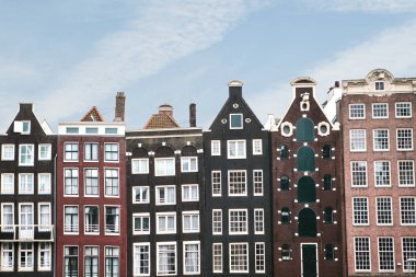 Amsterdam Hollanda geleneksel evlerde.