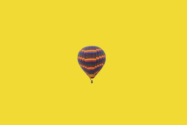 Ilustração mínima de um balão voador — Fotografia de Stock
