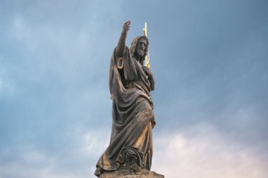 Heykel St John Baptist Prag Çek Cumhuriyeti.