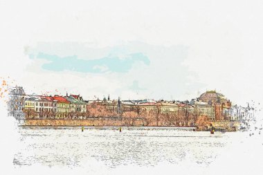 Prag güzel bir görünümünü gösteren resim.