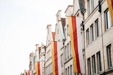 Eski geleneksel Alman Münster Almanya mimarisinde