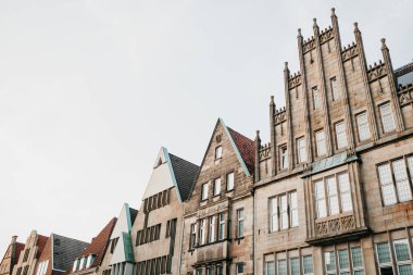 Eski geleneksel Alman Münster Almanya mimarisinde