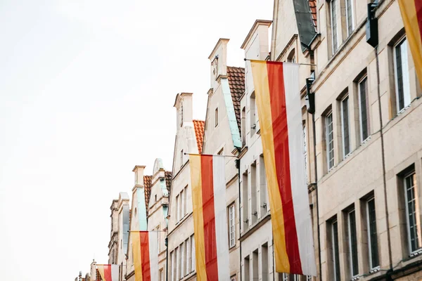 Arquitectura antigua tradicional alemana en Muenster en Alemania — Foto de Stock