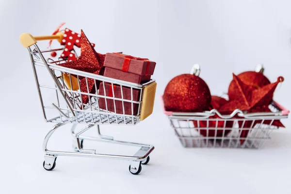 Photo conceptuelle des ventes de Noël ou des achats de cadeaux . — Photo