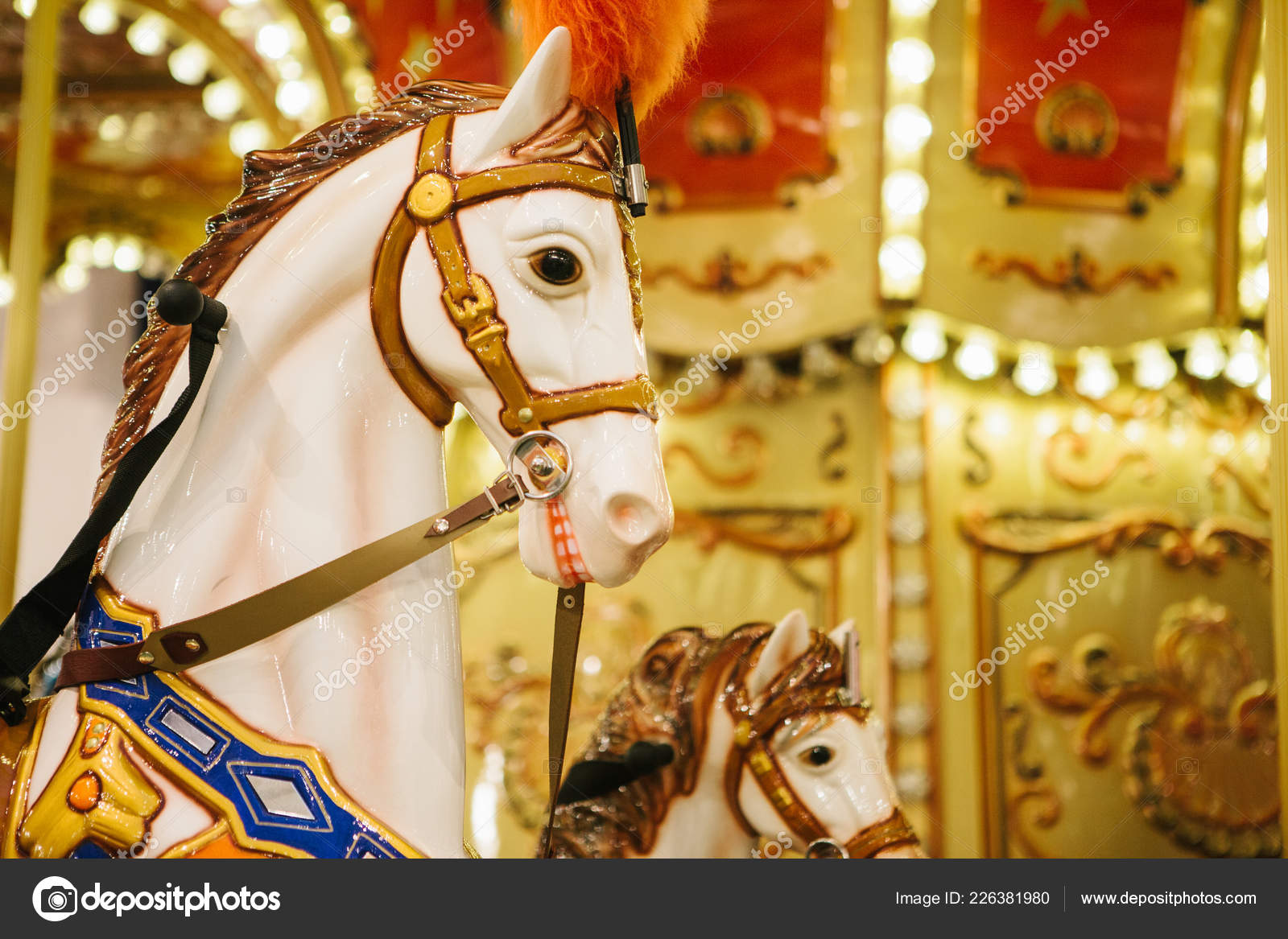 Close Up Of A Merry Go Round Horse Head Stock Editorial Photo C Fransz 226381980