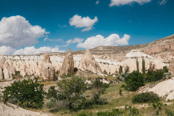 Hermosa Vista Las Colinas Capadocia Uno Los Lugares Interés Turquía — Foto de Stock