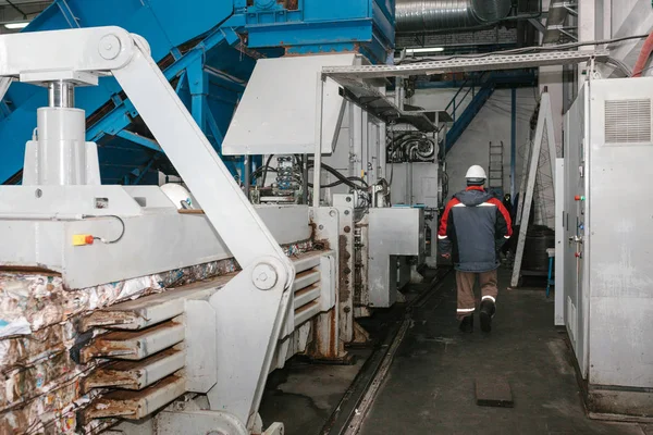 Waste processing plant. Technological process. Business for sorting and processing of waste.