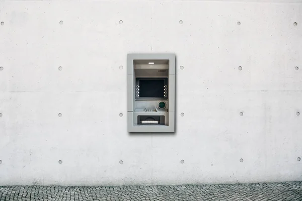 Cajero automático urbano moderno para la retirada de dinero y otras transacciones financieras — Foto de Stock