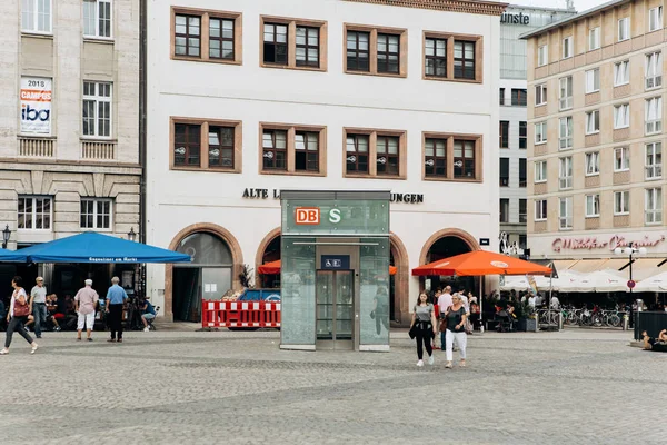 Staroměstské náměstí v Lipsku v Německu. — Stock fotografie