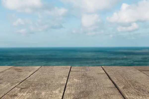 Ahşap tahta veya tablo veya yüzey veya kat deniz ya da okyanus arka planı.