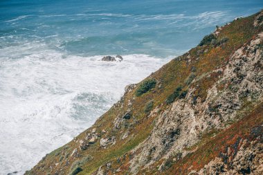 Atlantik Okyanusu'nun Batı Cape Roca Portekiz andan itibaren güzel manzara