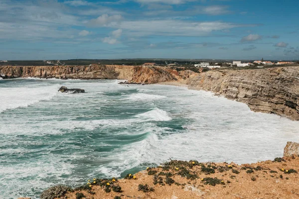 Prachtig uitzicht op de Atlantische Oceaan. — Stockfoto