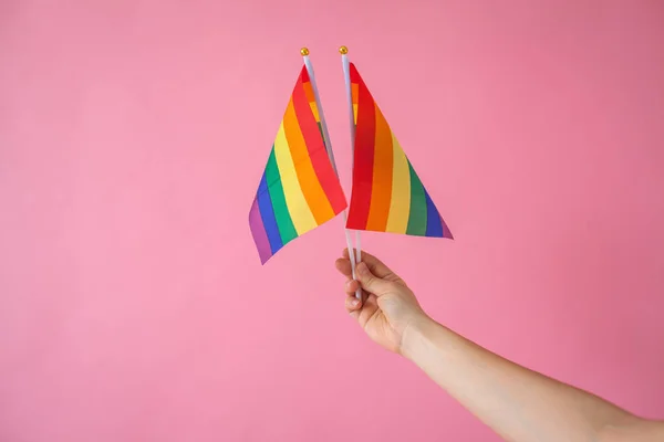 Banderas multicolores o LGBT — Foto de Stock