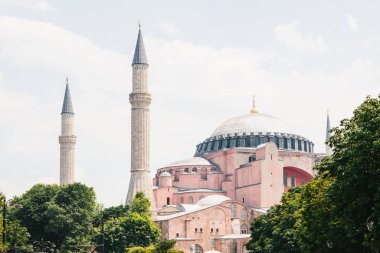 Istanbul 'da Ayasofya 'nın güzel manzarası.