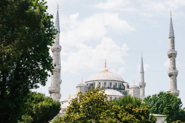 Türkiye 'de Istanbul 'da Sultanahmet Camii.