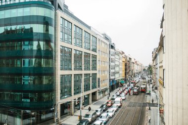 Prag'daki modern bölgenin görünümü.