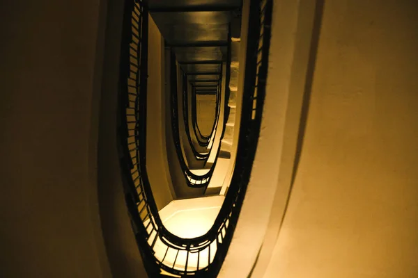 Staircase inside apartment building