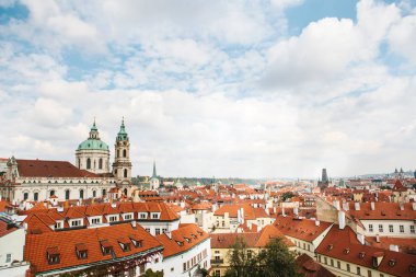 Prag'ın eski mimarisinde.