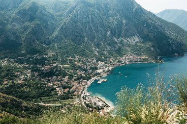 Sahil kasabasının en iyi görünümü