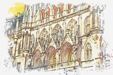 Almanya'da Münih'te Mimarlık