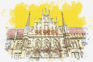 Almanya'da Münih'te Mimarlık