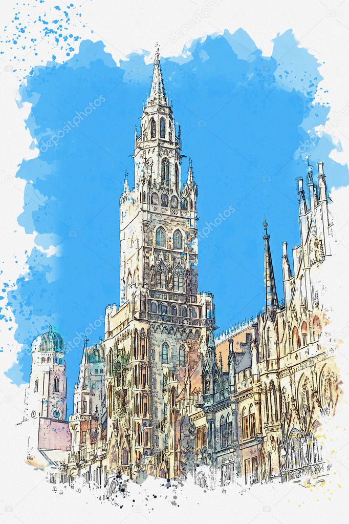 Architecture in Munich in Germany