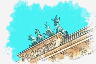 Brandenburg Kapısı İllüstrasyon