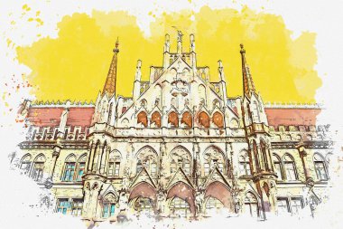 Almanya'da Münih'te Mimarlık