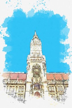 Almanya'da Münih'te Mimarlık