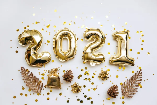 Goldzahlen 2021. Neues Jahr. — Stockfoto