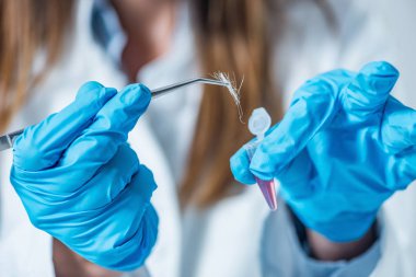 Kanıt inceleyerek, Dna izleri için seyir adli tıp uzmanı