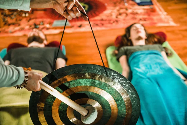 Gong Terapia Som — Fotografia de Stock