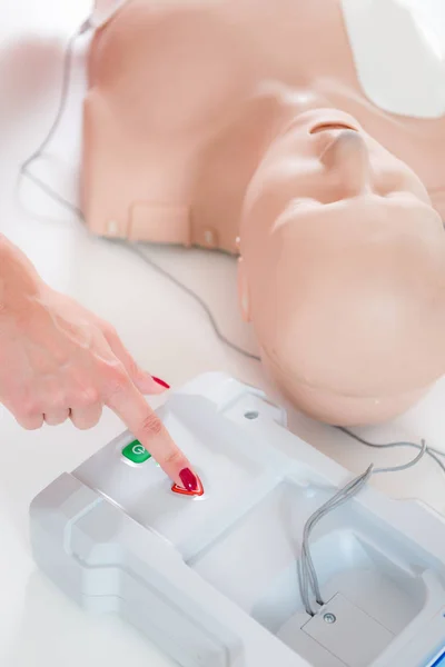 First Aid Training Resusitasi Kardiopulmonari Kursus Pertolongan Pertama — Stok Foto